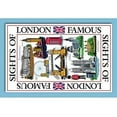 thumbnail image 2 of London Souvenir Printed Tea Towel - Sights of London, 2 of 6