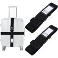 thumbnail image 1 of ShenMo 2 Pack Luggage Strap Adjustable Suitcase Strap with ID Tag, Travel Accessories Suitcase Strap for Secure Closure, 1 of 5