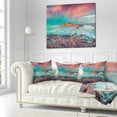 thumbnail image 3 of Designart Blue Waters in Spring - Seascape Photography Throw Pillow - 16x16, 3 of 5