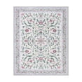 thumbnail image 5 of Lahome Washable 8'x10' Area Rug, Purple Vintage Floral Rugs for Living Room, Soft Non-Slip Low Pile Large Carpet for Bedroom Nursery, Boho Farmhouse Dining Room Decor, Purple, 5 of 11