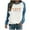Blue#plus size halloween shirts for women, variant on Halloween Shirt Womens Raglan Long Sleeve Crewneck Sweatshirt Funny Ghost Print Tops Vintgae Festival Clothes Gift Green,S
