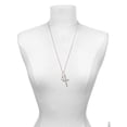 thumbnail image 3 of Delight Jewelry Silvertone Small Boxing Glove I Have Plans for You Engraved Cross Zoey Necklace, 28", 3 of 4