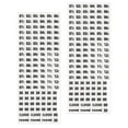 thumbnail image 1 of WEUVEB 2 Sheets Store Hours Sticker Adhesive Sticker Black Adjustable Time Divisions for Cafes, 1 of 8