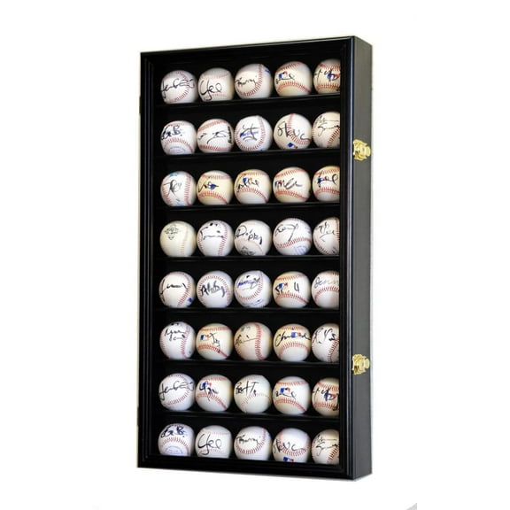 40 Baseball Ball Display Case Cabinet