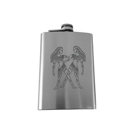 8oz Gemini Stainless Steel Flask Zodiac 8oz Gemini Stainless Steel Flask Zodiac