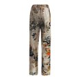 thumbnail image 4 of Capri Pants For Women Waist Easy Long Pockets Printing Boho High Beach Outdoor Wear Trousers, 4 of 5