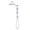 0#Chrome,Metal, variant on 5-Setting Handheld Shower Head with Hose - High Pressure Abs Showerhead, Oil-Rubbed Bronze Finish, Wall Mount