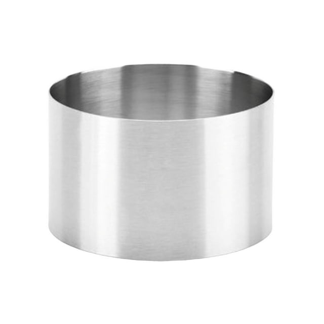 Anneau à Gâteau en Acier Inoxydable Épaissi pour Cuisson à Domicile, Lavable et Réutilisable, Idéal pour des Gâteaux Parfaitement Formés