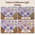 thumbnail image 7 of Design&I 3'x5' Ultra Soft Throw Mat, Purple Boho Grey Abstract Trellis Interlocking Lattice Motifs None Fluffy Washable Easy Care Indoor rug for Bedside Hallway, 7 of 7