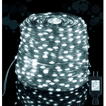 Christmas Decorations Outdoor Indoor 108FT 200LED, JUHEFA Waterproof Twinkle Plug-in Fairy String Lights with 8 Modes, Suit for Xmas Tree, Holiday, Wedding, Garden Party (White)