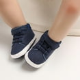 thumbnail image 2 of URMAGIC Newborn Baby Boys Suede PU Leather Moccasins Soft Sole High-Top Shoes, 2 of 7