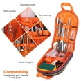 thumbnail image 3 of Moclever 19Pcs Camping Cooking Utensil Kit Portable Camping Cookware 2.9lbs Outdoor Kitchen Equipment with Storage Bag, Orange, 3 of 13