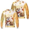 thumbnail image 3 of Welcome Fall Corgi Enjoys School Time Autumn Fall Leaves All Over Print 3D Sweatshirt Unisex Merch Welsh Corgi Dog Lover Gifts Idea - 02013, 3 of 6