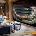 thumbnail image 3 of Projector With Wifi And Bluetooth 4k 1080p Projector 8000lumen Big Screen And Max 300'' Display Outdoor Projector Black Us Plug-scntcn, 3 of 5