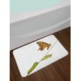 thumbnail image 2 of Swallowtail Butterfly Bath Mat, Caterpillar Pupae Butterfly Life's Stages Inspirational Nature, Non-Slip Plush Mat Bathroom Kitchen Laundry Room Decor, 29.5 X 17.5 Inches, Pale Brown Green, Ambesonne, 2 of 2