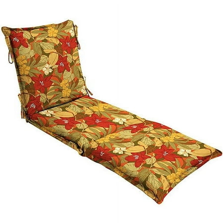 Tango Floral Cinnamon Chaise Lounge Cushion