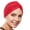 Red, variant on Beemo Womens Swim Cap Bathing Turban-Polyester Twisted Pleated Turban Head Cover White