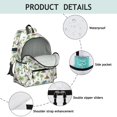 thumbnail image 4 of Dinosaur and Volcano White Pattern Cute School Backpack with Padded Back and Adjustable Shoulder Straps 13.4"x11"x4.7", 4 of 5