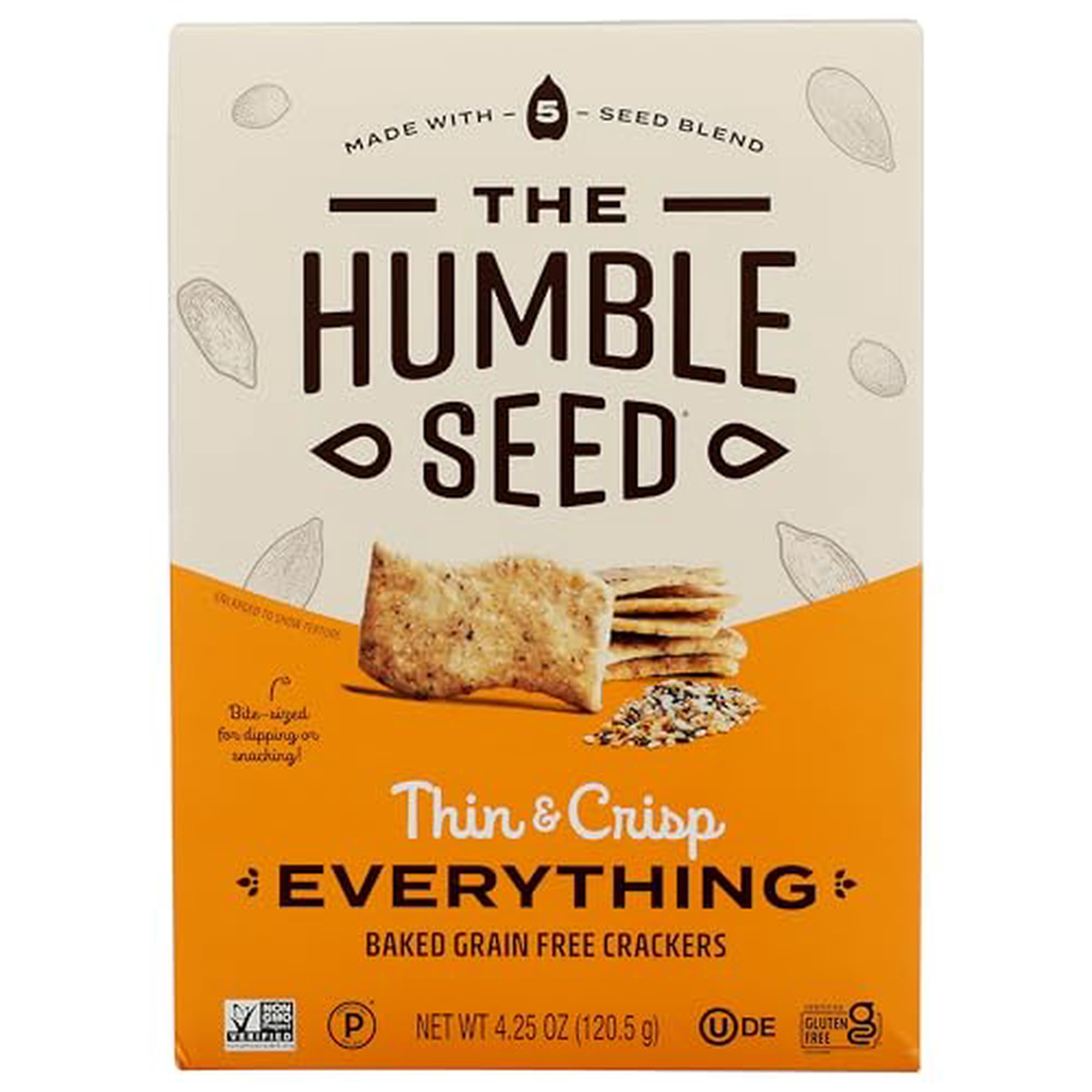 The Humble Seed Everything Grain Free Crackers, Case of 6, 4.25 Ounce