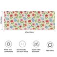 thumbnail image 3 of Pioneer Flower Floral Print Pattern Bathroom Rugs Mat, Non Slip Microfiber Bathroom Rug with Rubber Backing, Soft Mats for Bathroom Floor Tub Shower, 17"x47", 3 of 5