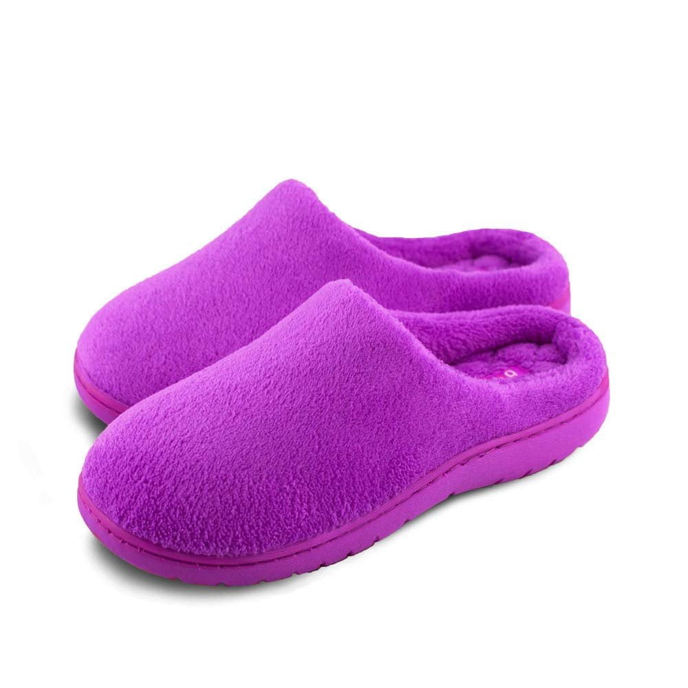 womens black fluffy slippers