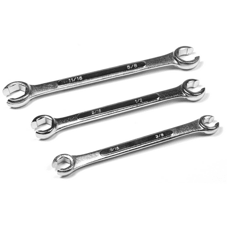 Performance Tool 3-Piece Flare Nut Wrench Set