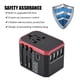 thumbnail image 3 of Adaptador De Enchufe, Adaptador De Viaje Seguro Portátil Universal, Carga De Garantía De Seguridad 6 Dispositivos Para Uso En Viajes De EE. UU./Au/Uk/Eu, 3 of 8
