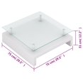 thumbnail image 4 of vidaXL Coffee Table with Glass Top White, 4 of 4