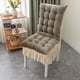 thumbnail image 1 of Cojín de sillón alto 40x95cm - Cojín impermeable para mecedores y sillas de patio con correas, diseño plegable, tela de poliéster - gris/beige/caqui, 1 of 6