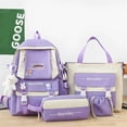 thumbnail image 2 of 4 Pcs Set School Bags For Teenager Girls Schoolbag Kawaii Backpack Student Large Capacity Backpack Women Travel Rucksack Mochila, 2 of 4