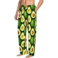 thumbnail image 2 of Goofa Avocado Pattern Printed Soft Pajama Pants for Men, Wide Leg Comfy Casual Lounge Yoga Pants-Small, 2 of 9