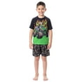thumbnail image 6 of Monster Jam Boys' Grave Digger Truck Sleep Pajama Set Shorts Crewneck, 6 of 6
