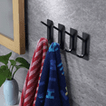 thumbnail image 2 of Ganchos Toallero Adhesivos De Pared Acero Para Toalla Baño NEGRO, 2 of 5