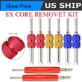 thumbnail image 4 of 8 Pack Dual Schrader Car Valve Stem Core Remover HVAC Tire Installer Repair Tool USA, 4 of 8