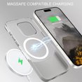 thumbnail image 3 of ELEHOLD for iPhone 16 Plus Magnetic Case,Compatible with Mag Safe Accessories, Not-Yellowing Hard Transparent Back Slim Shockproof Protective Case for iPhone 16 Plus,Gray, 3 of 8