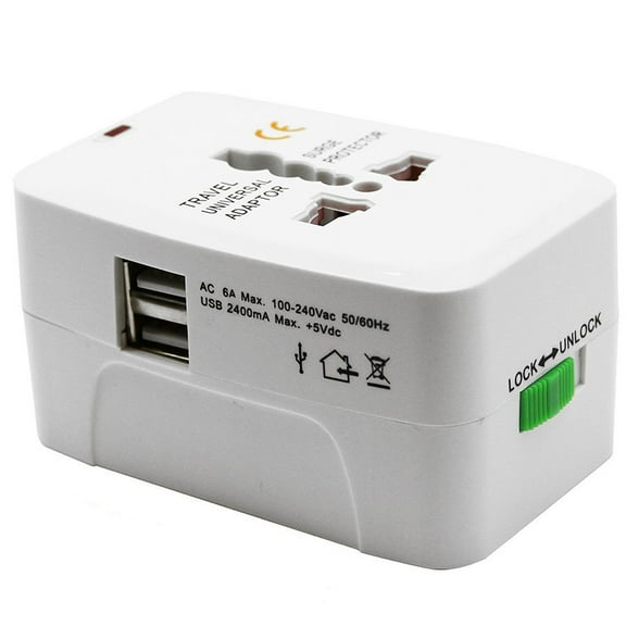 USB 2-Port International Charger for Motorola Edge / Edge Plus (2022) Phones - Travel Adapter Plug Converter AC Power World Adaptor for Motorola Edge / Edge  (2022) Models