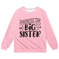 thumbnail image 3 of Krdevn Kids Promoted To Big Sister Letter Graphic Crewneck Long Sleeve Soft Pullover Casual Sweatshirt Top,3-4 Years, 3 of 3