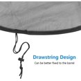 thumbnail image 4 of 2 PCS Red de barril de lluvia Cubierta de malla de barril de lluvia Red de tope de agua Cubierta de barril de lluvia ajustable Protector de herramienta de recolección de lluvia con cordón para barril, 4 of 5