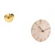thumbnail image 5 of Escultura de fruta, estatua decorativa, reloj de pared redondo, reloj de pared de madera maciza, reloj de pared de madera, elegante material cerámico,, 5 of 8