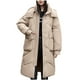 thumbnail image 2 of Parkas de manga larga para mujer, abrigo cálido con bolsillo, chaqueta larga de invierno, parkas de plumón para mujer, 2 of 5