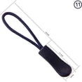 thumbnail image 2 of NAMZI 10Pcs Replacement Zipper Pulls Navy Zipper Pull Cord Extender for Backpacks, Jackets, Luggage, Purses, Handbags, 2 of 2