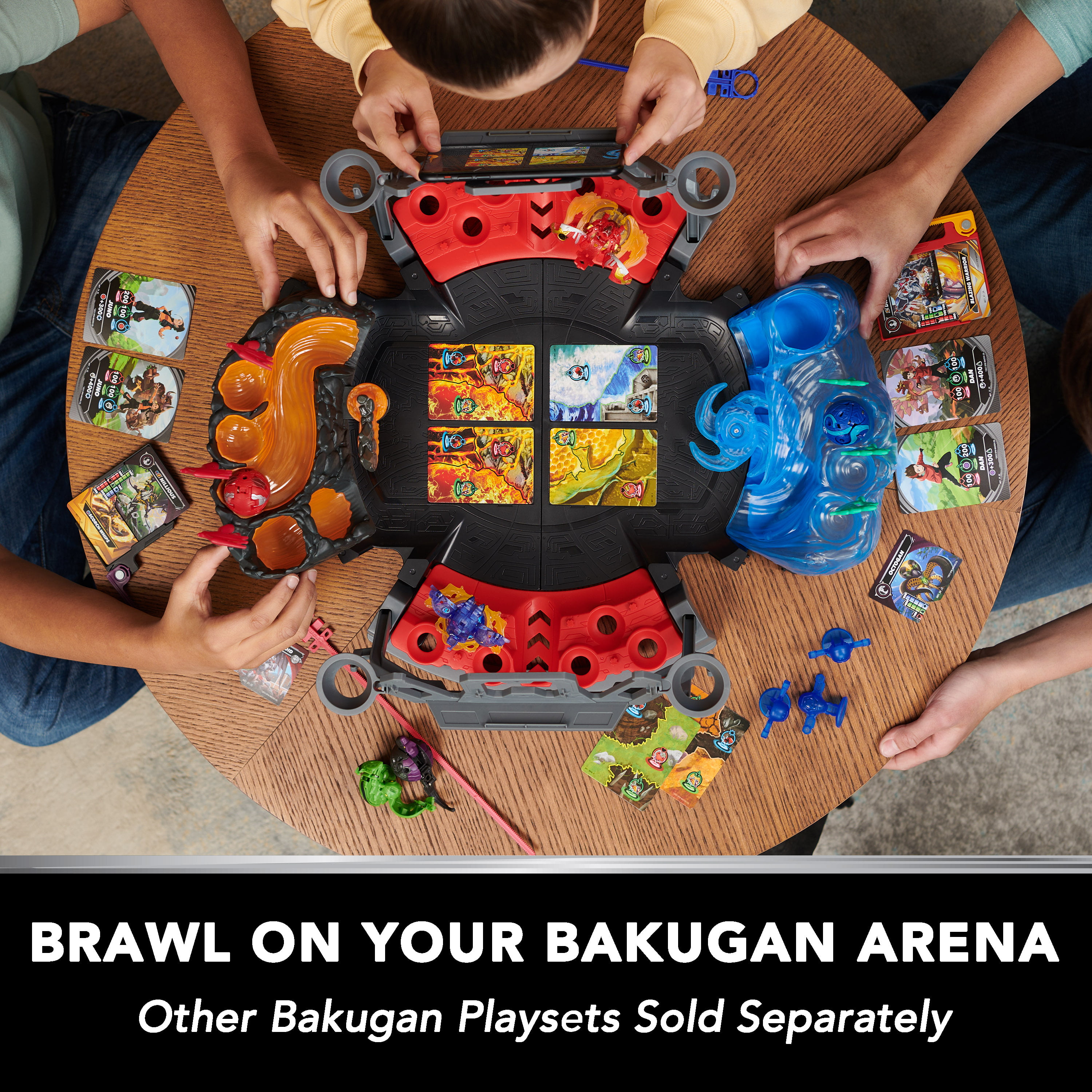 Bakugan Battle 5-Pack, Special Attack Ventri, Dragonoid, Bruiser, Trox,  Smoke, figurines articulées personnalisables qui tournent