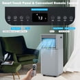 thumbnail image 3 of 8000BTU Portable Air Conditioner, 4-in-1 Air Conditioner Cooling for Room Spaces up to 230sq.ft, Multi-function & Powerful AC Unit w/Sleep Mode, 24H Timer & Window Venting Kit, Grey, 3 of 8