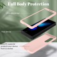 thumbnail image 4 of Compatible with Samsung Galaxy Z Fold 4 5G Case Shockproof Silicone Soft Cover for Girls Women -Light Pink, 4 of 12