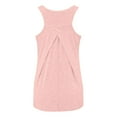 thumbnail image 4 of Scyoekwg Womens Summer Tops Sleeveless Tank Tops Loose Sling Crewneck Workout Tops Yoga Shirts Gym Clothes Casual Dressy Blouse Solid Color Suspenders Shirts (Pink,M), 4 of 5