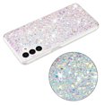 thumbnail image 3 of Allytechgroup Glitter Bling Phone Case for Samsung Galaxy A14 5G, Slim Fit Shockproof Anti-Scratch Perfect Phone Case for Girls and Women, White, 3 of 5