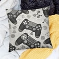 thumbnail image 2 of BANET Game Controller Throw Pillow Cover Electronic Play Games Grey Pillow Case Decorative Men Women Boy Girl Room Cushion Cover for Home Couch Bed 12x12in, 2 of 5