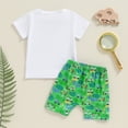 thumbnail image 3 of Toddler Baby Boy Golf Outfit Golfing Letter Short Sleeve T-Shirt Tops +Golf Shorts Set 2Pcs Infant Cute Summer Clothes, 3 of 7
