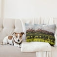 thumbnail image 4 of Ambesonne Antique Throw Pillow Cover 2 Pack, Medieval City in Italy, 20", Green Coral Dust, 4 of 5