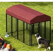Dog Kennel Outdoor with Roof Cover for Large Dogs Heavy Duty Dog Fence Welded Wire Catio Retriever Dog Playpen